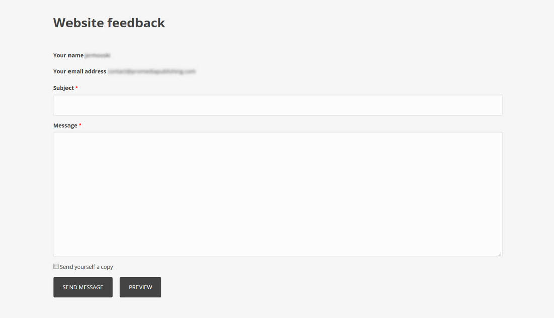 Building a Website - Contact Page